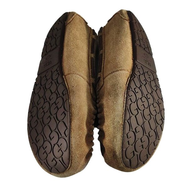 Ugg Kids Size 6 Ryder Jungle Suede Moccasin Slipper Shoes-Lined With Tigers - Picture 6 of 11